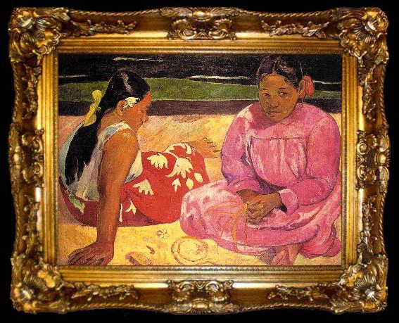 framed  Paul Gauguin Women of Tahiti, ta009-2